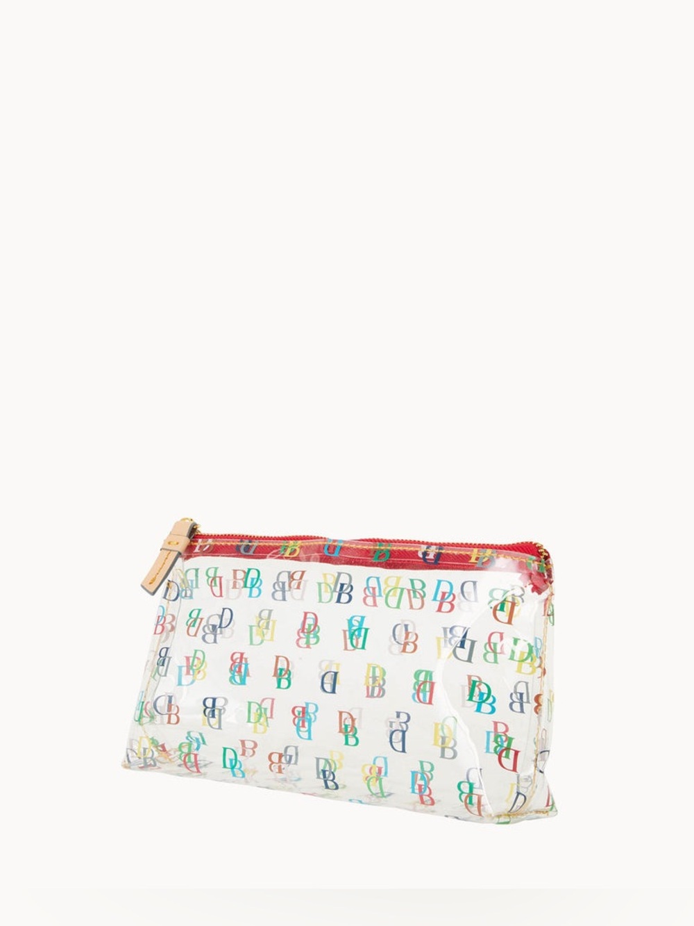 Dooney Bourke 🆕 on the go cosmetic clear transparent see thru monogram large